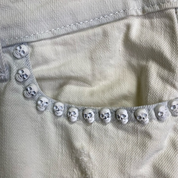 Zadig‎ & Voltaire Eva Destroy Bleached Skull Jeans - Picture 6 of 10
